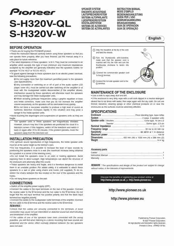 Pioneer Speaker System S-H320V-QL-page_pdf